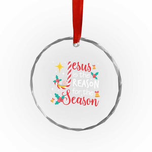 Jesus Is The Reason For The Season Crystal Glass Ornament Christmas Jolly Bell TS11 Print Your Wear