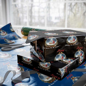 Jesus Santa Xmas Wrapping Paper Roll The Reason For The Season TS14 Black Print Your Wear