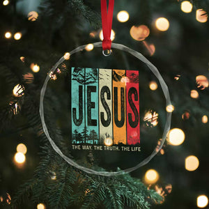 Jesus The Way The Truth The Life Crystal Glass Ornament Christian Worship TS11 Print Your Wear