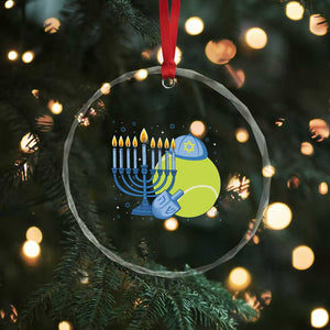 Jewish Tennis Player Hanukkah Crystal Glass Ornament Funny Racquet Lover Gift TS12 Print Your Wear