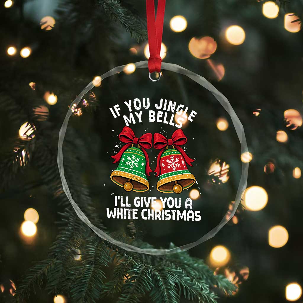 Jingle Bell Christmas Crystal Glass Ornament Funny Naughty White Elephant Gag Gift Exchange TS10 Print Your Wear