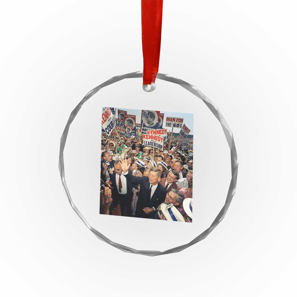 John F Kennedy American President History Crystal Glass Ornament TS14 Print Your Wear
