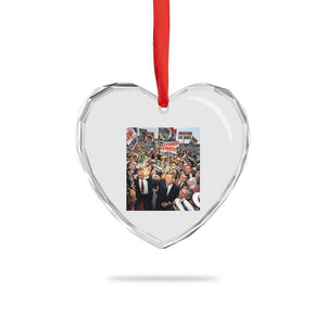 John F Kennedy American President History Heart Crystal Glass Ornament TS14 Print Your Wear