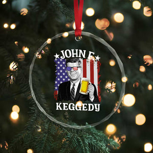 John F Kennedy Crystal Glass Ornament 4th of July America Flag Beer TS14 Print Your Wear