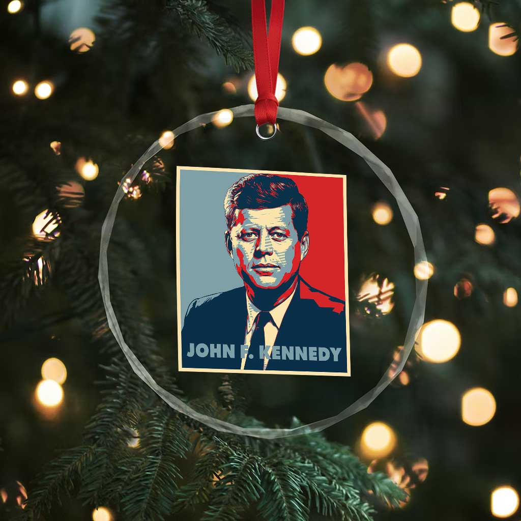John F Kennedy Crystal Glass Ornament American President History US Presidential Leader TS14 Print Your Wear