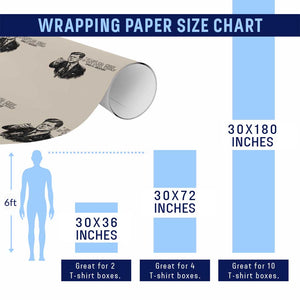 John F. Kennedy President Quote Wrapping Paper Roll If Not Us Who If Not Now When TS14 Print Your Wear