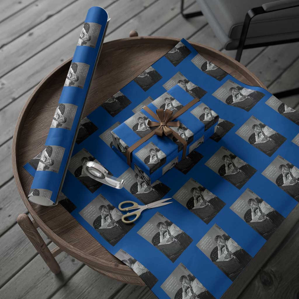 John F Kennedy Quote Wrapping Paper Roll American President History TS14 Blue Print Your Wear