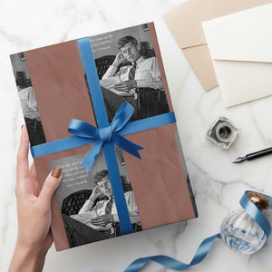 John F Kennedy Quote Wrapping Paper Roll American President History TS14 Mocha Print Your Wear