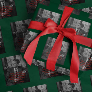 John F Kennedy Quote Wrapping Paper Roll American President History US Presidential Leader TS14 Green Print Your Wear