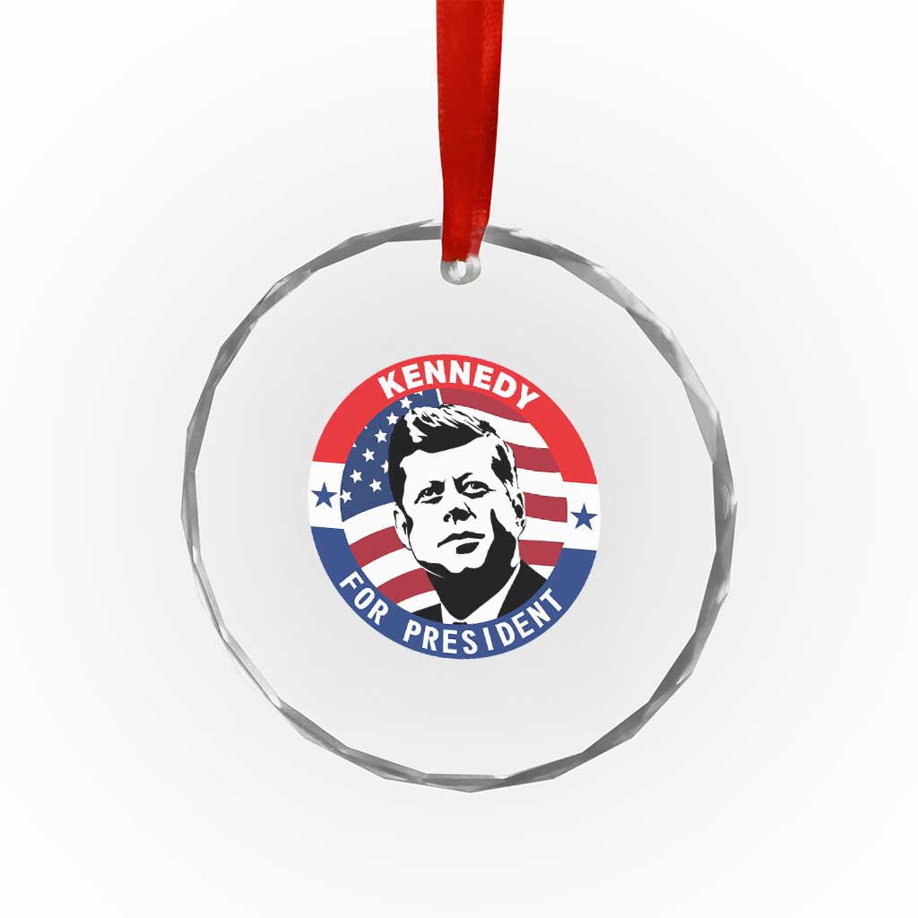 John F Kennedy US President American History Crystal Glass Ornament TS14 Print Your Wear