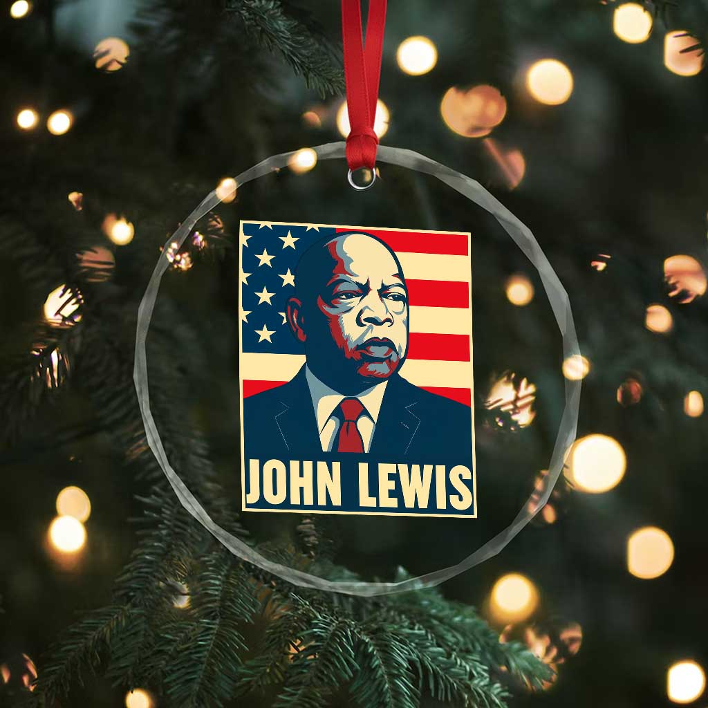 John Lewis Crystal Glass Ornament Black History Month TS14 Print Your Wear