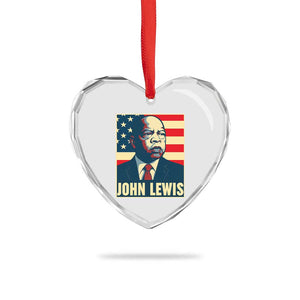 John Lewis Heart Crystal Glass Ornament Black History Month TS14 Print Your Wear
