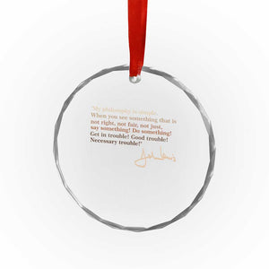 John Lewis Quote Crystal Glass Ornament Black History Month TS14 Print Your Wear