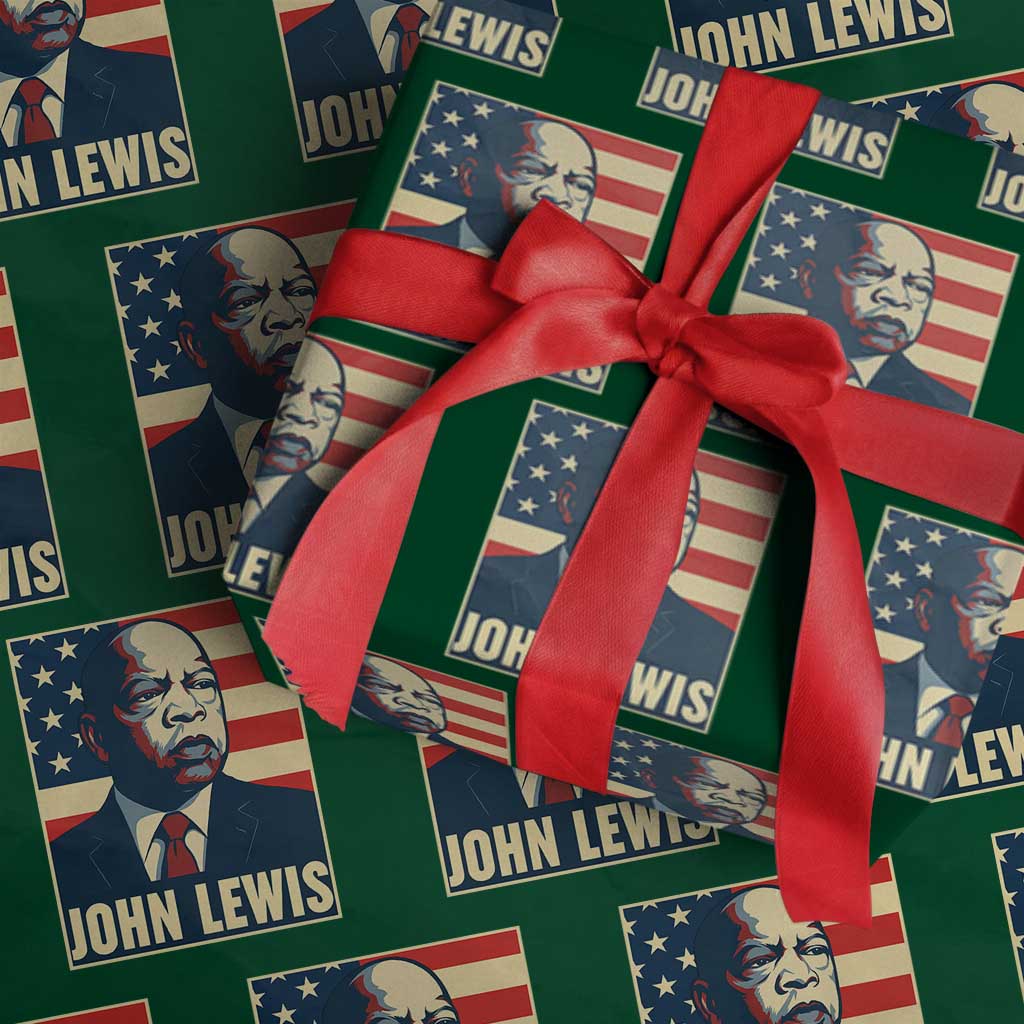 John Lewis Wrapping Paper Roll Black History Month TS14 Green Print Your Wear
