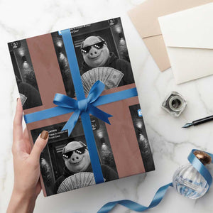 John Pork Meme Wrapping Paper Roll There Is Motion At Your Front Door Funny Brainrot