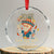 Jose Can You See Crystal Glass Ornament Funny Chelas y Cuetes 4th of July Latino Skeleton Fiesta TS02 Transparent Glass 3'' Circle Print Your Wear