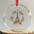 Joyeux Noel Eiffel Tower Christmas In Paris Crystal Glass Ornament TS09 Transparent Glass 3'' Circle Print Your Wear
