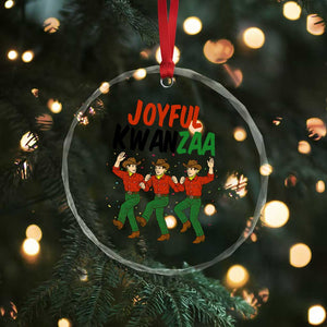 Joyful Kwanzaa Cowboy Crystal Glass Ornament Festival Of Lights African Heritage Gift - Print Your Wear