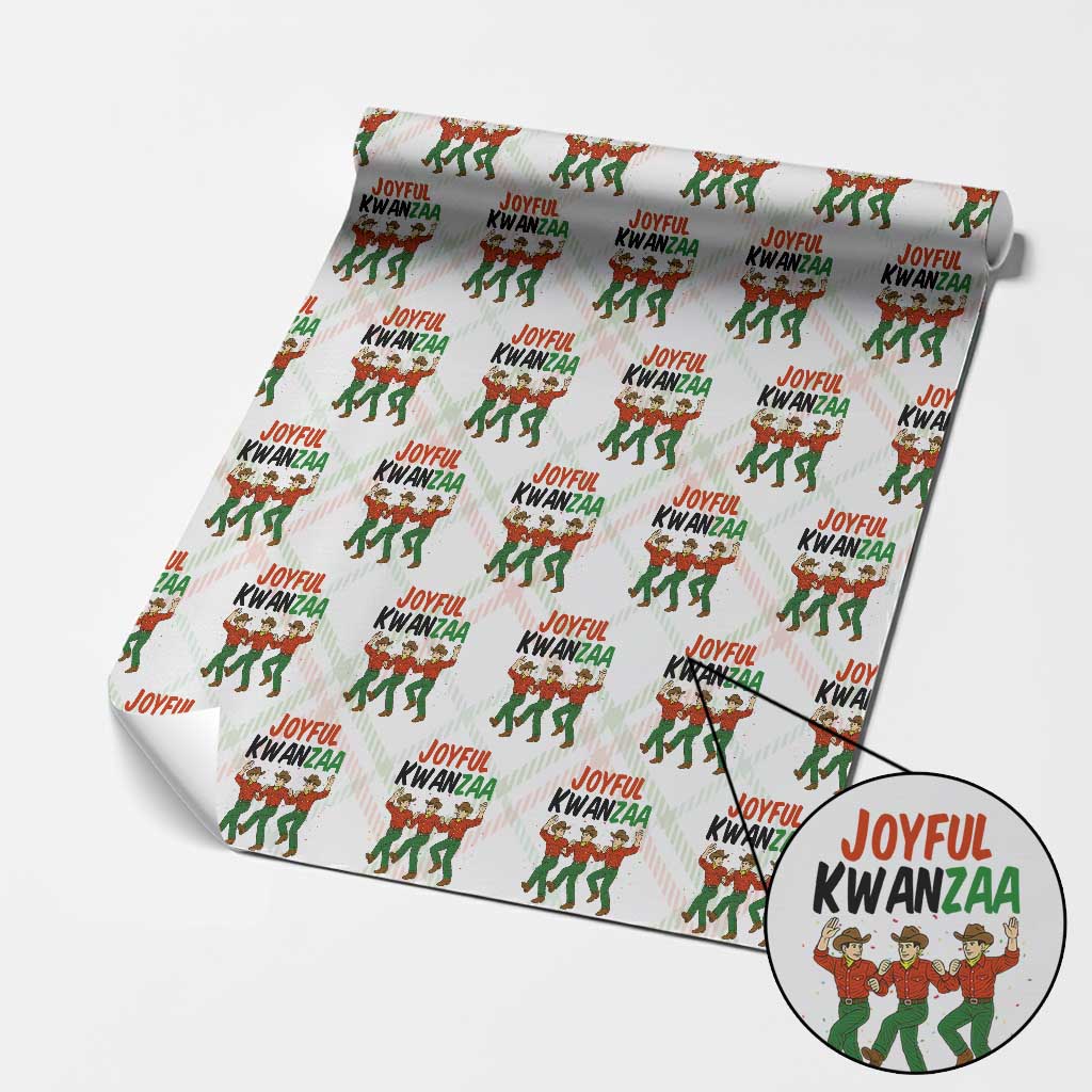 Joyful Kwanzaa Cowboy Wrapping Paper Roll Festival Of Lights African Heritage Gift - Print Your Wear