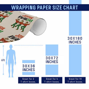 Joyful Kwanzaa Cowboy Wrapping Paper Roll Festival Of Lights African Heritage Gift TS12 Print Your Wear