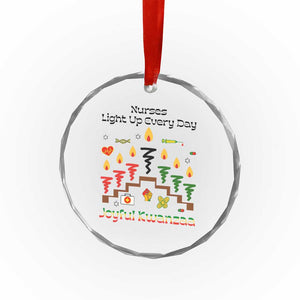 Joyful Kwanzaa Nurse Gift Crystal Glass Ornament Light Up Everyday TS12 Print Your Wear