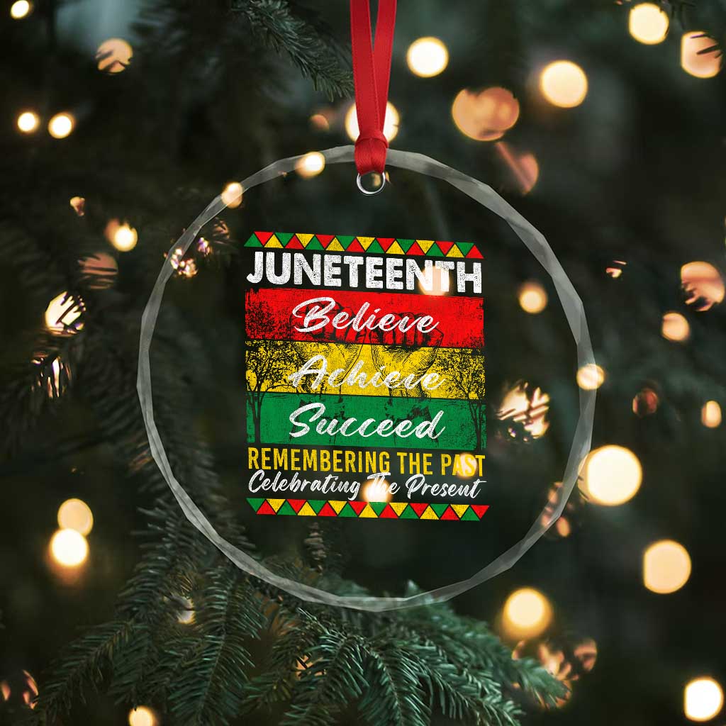 Juneteenth 1865 Crystal Glass Ornament Remembering The Past Black Freedom African Independence Day TS10 Print Your Wear