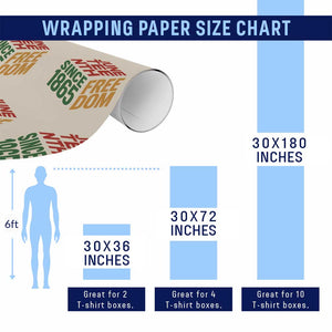 Juneteenth 1865 Freedom Wrapping Paper Roll African American Pride TS12 Print Your Wear