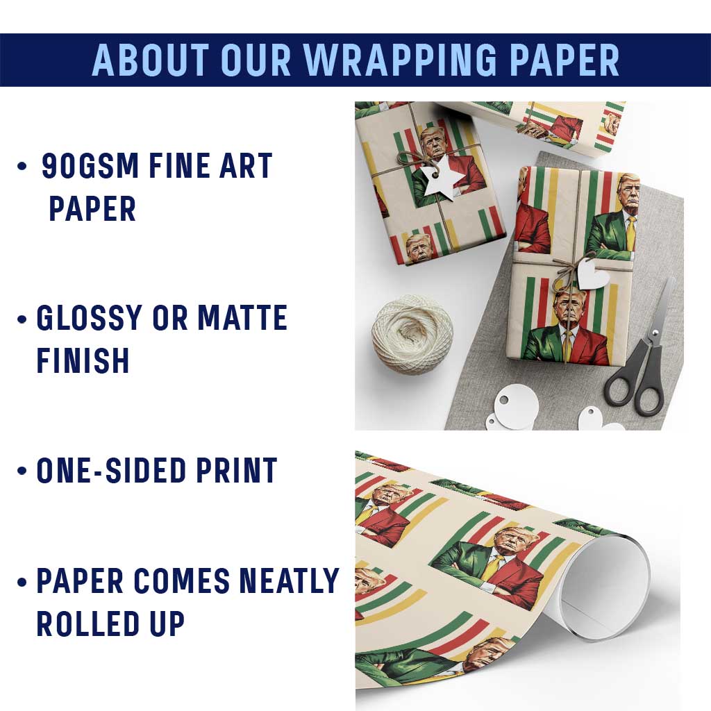 Juneteenth American Leader Inspiration Wrapping Paper Roll 1865 American Heritage Gift TS12 Print Your Wear