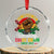 Juneteenth Breaking Every Chain Since 1865 Crystal Glass Ornament Retro Vintage TS10 Transparent Glass 3'' Circle Print Your Wear