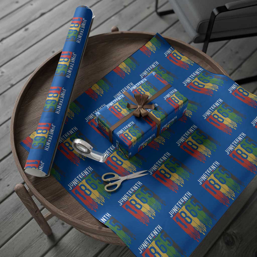 Juneteenth Freedom Pride Wrapping Paper Roll African American Heritage Graphic