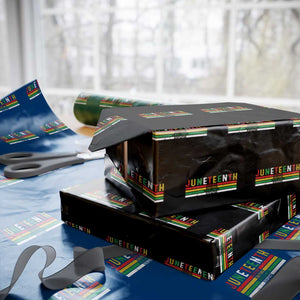 Juneteenth Wrapping Paper Roll Black History Culture Excellence Respect Retro Vintage - Print Your Wear