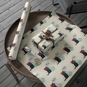 Just A Cat Who Loves The Earth Wrapping Paper Roll Earth Day Cat Lover Gift TS12 Beige Print Your Wear