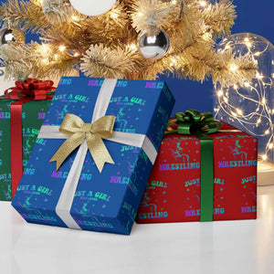 Just A Girl Who Loves Wrestling Wrapping Paper Roll Funny Wrestle Lover Wrestler TS10 Print Your Wear