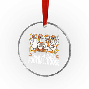 Just A Silly Football Crystal Glass Ornament Animal Sports Fan Gift TS12 Print Your Wear
