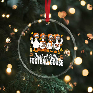 Just A Silly Football Crystal Glass Ornament Animal Sports Fan Gift TS12 Print Your Wear