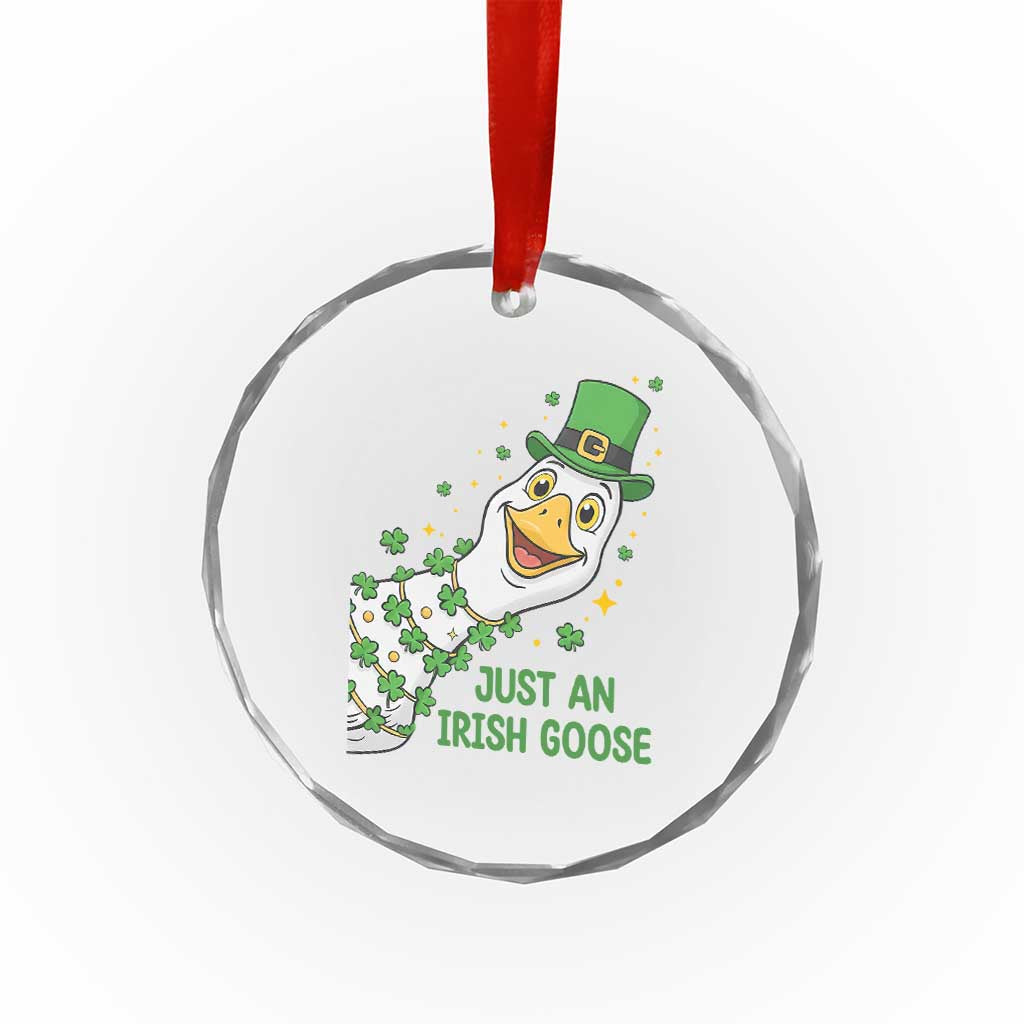 Just An Irish Goose Crystal Glass Ornament Funny St Patricks Day TS12 Print Your Wear