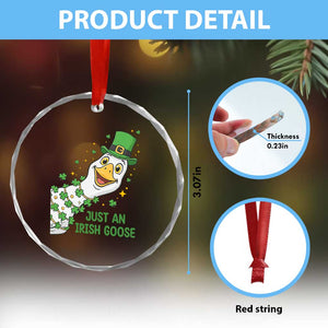 Just An Irish Goose Crystal Glass Ornament Funny St Patricks Day TS12 Print Your Wear