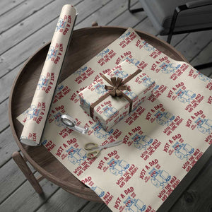 Just Dad Who Always Came Back With The Milk Wrapping Paper Roll Funny Raccoon Dad
