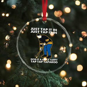 Just Tap It In Funny Golfer Crystal Glass Ornament Tappy Tap Taparoo Putting Golfing Humor Retro Golf Lover TS02 Print Your Wear