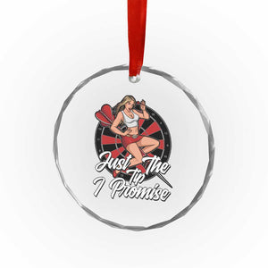 Just The Tip I Promise Crystal Glass Ornament Sexy Pin Up Girl Dartist Gift TS12 Print Your Wear