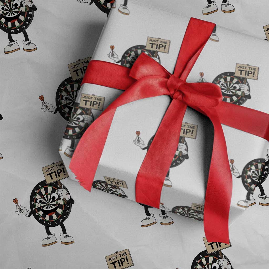 Just The Tip Quote Wrapping Paper Roll Dirty Humor Dartist Gift TS12 White Print Your Wear