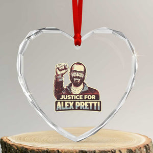 Justice For Alex Heart Crystal Glass Ornament Minneapolis ICU Nurse Hero Support Gift TS12 Transparent Glass 3'' Heart Print Your Wear