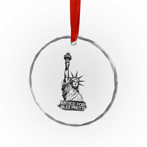 Justice For Alex Pretti Crystal Glass Ornament Statue Of Liberty Support Gift TS12 Print Your Wear