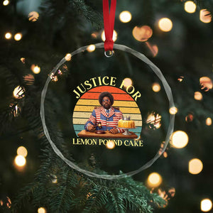 Justice For Lemon Pound Cake Crystal Glass Ornament Retro Rap Free Speech TS14 Print Your Wear