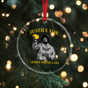 Justice For Lemon Pound Cake Crystal Glass Ornament Vintage Rap Free Speech TS14 Print Your Wear