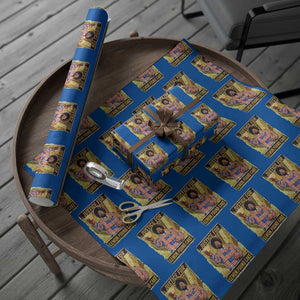 Justice for Lemon Pound Cake Vintage Retro Wrapping Paper Roll Funny Viral Hip Hop Meme Parody Internet Culture Fans TS02 Blue Print Your Wear
