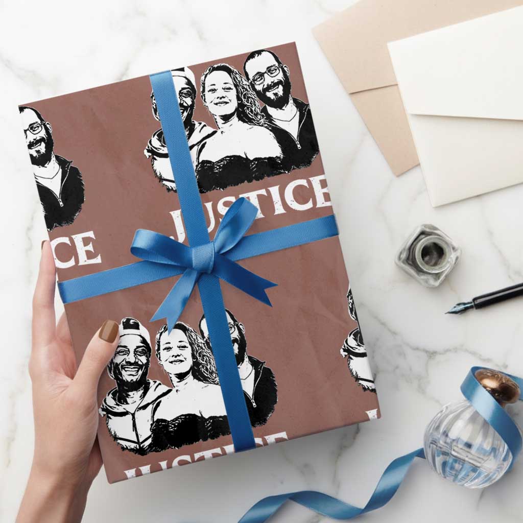 Justice for Porter Pretti Good Memorial Wrapping Paper Roll Rest in Power Tribute Minnesota Protest TS02 Mocha Print Your Wear