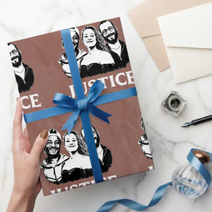 Justice for Porter Pretti Good Memorial Wrapping Paper Roll Rest in Power Tribute Minnesota Protest TS02 Mocha Print Your Wear