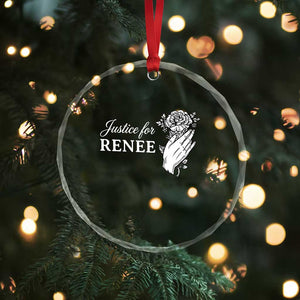 Justice for Renee Crystal Glass Ornament Floral Rose Memorial Minneapolis Jane 8 2026 Tribute TS02 Print Your Wear