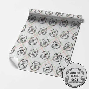 Justice for Renee Good Wrapping Paper Roll Minneapolis January 8 2026 Tribute Memorial Wreath TS02 Christmas Plaid Print Your Wear